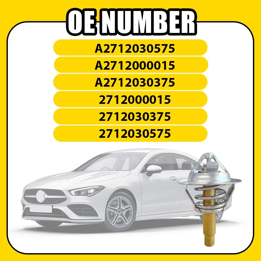 2x Thermostat With 2 O-ring Seal for Mercedes C-Class W203 W204 CL203 W211 R171