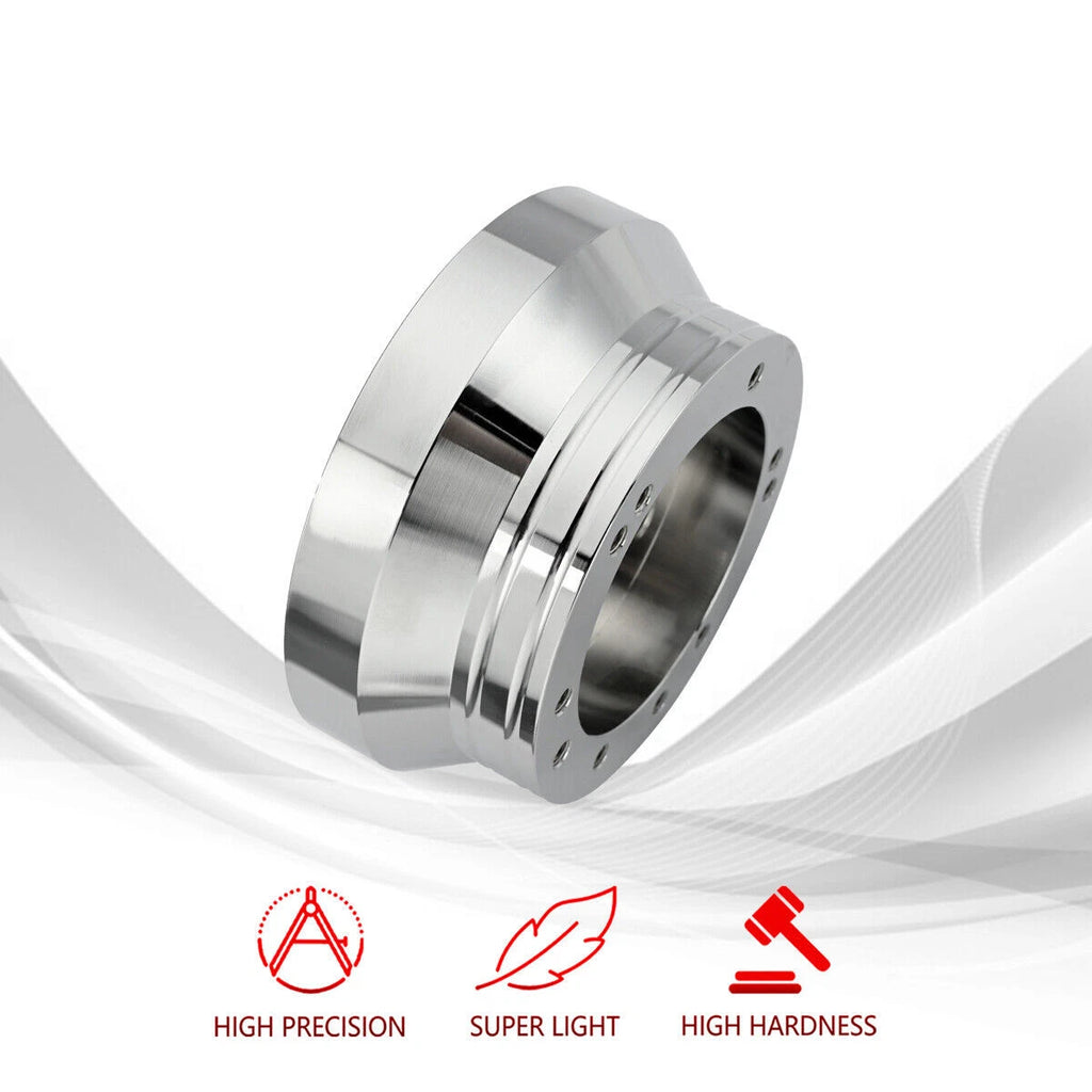5 & 6 Hole Steering Wheel Polished Short Hub Adapter Kit For Ididit for GM Chevy