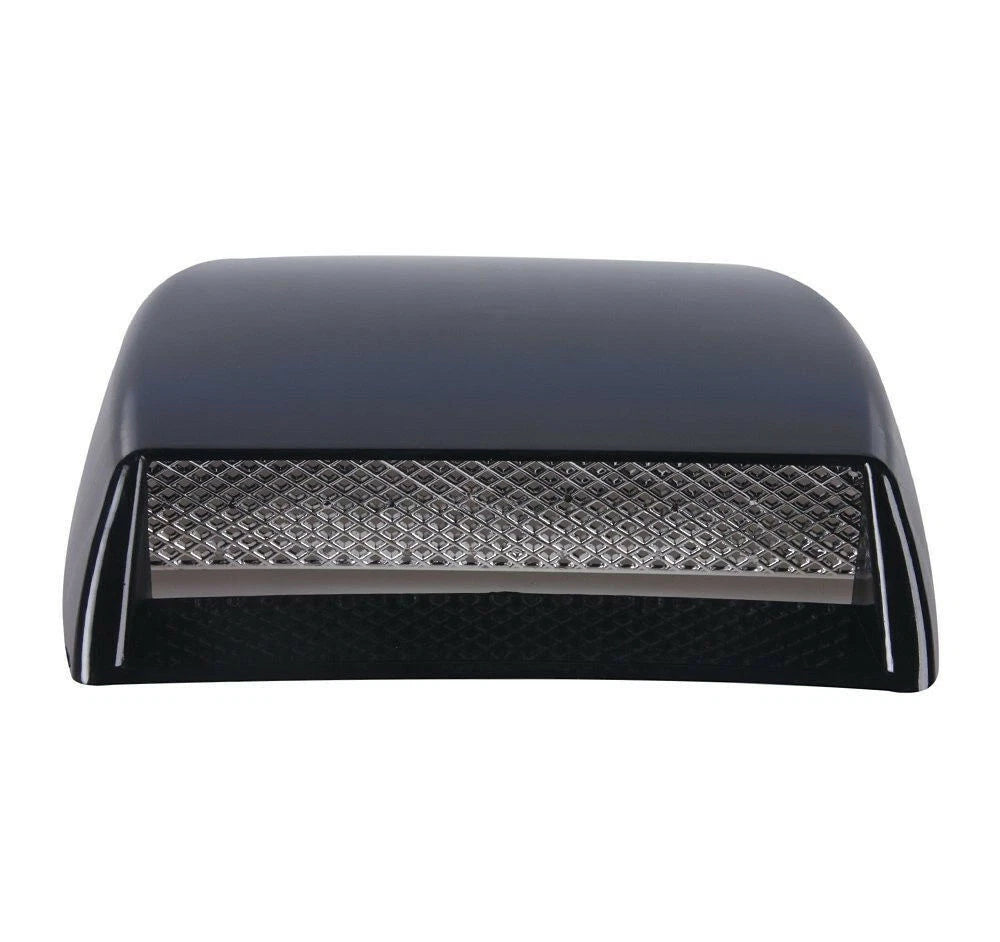1x Universal Car decorative Air Flow Intake Scoop Bonnet Vent Cover Hood Black S