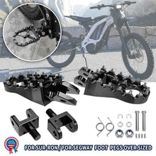 Load image into Gallery viewer, Black Wide Fat Footpegs Foot Pegs For Surron Sur-Ron Light Bee X For Segway X160