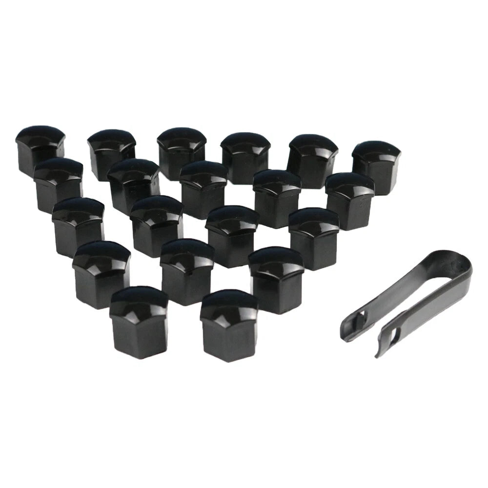 20pcs/Set 19mm Car Wheel Nut Bolt Cover Caps with Removal Tool Clip Universal ST