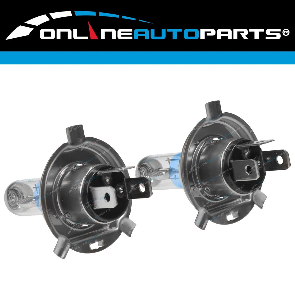 D/Glass Outer Headlights Lamp Upgrade Kit H4 60/55w for Landcruiser 80 Series