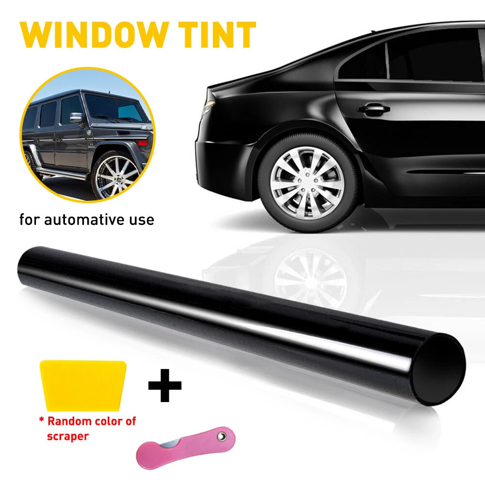 300CM Window Roll Uncut Tint Film VLT 5% 10ft Car Home Office Van Bus Boat