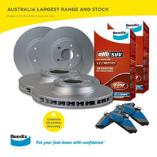Load image into Gallery viewer, Front Rear Brake Pads and Slotted Disc Rotor Set for PRADO 120 Series