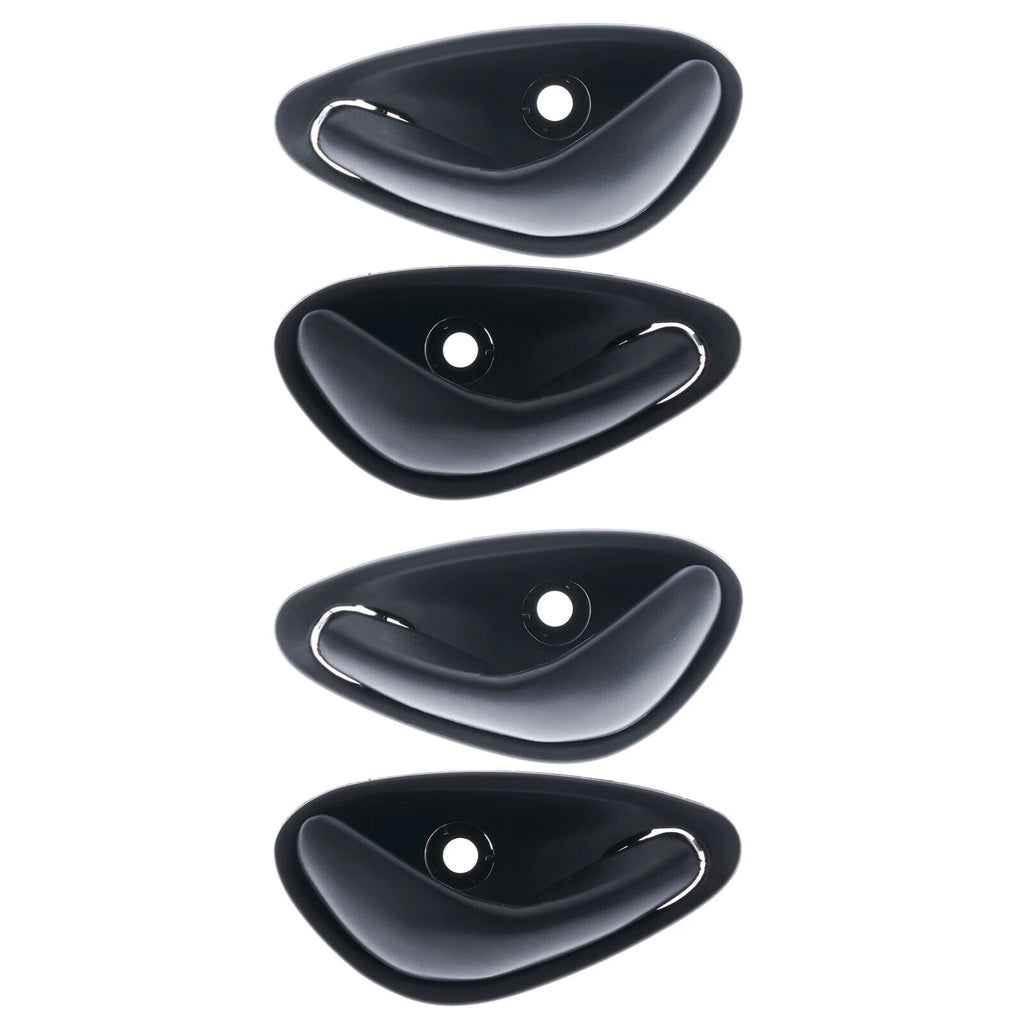 Door Handle Inner for Holden Commodore 1997-2007 Set of 4 Black FRONT REAR LH+RH