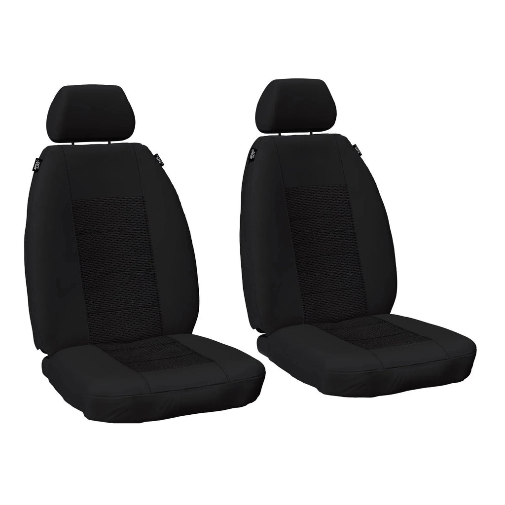 Sperling Weekender Jacquard Front Black Seat Covers Suits Prado 120 Series 20...