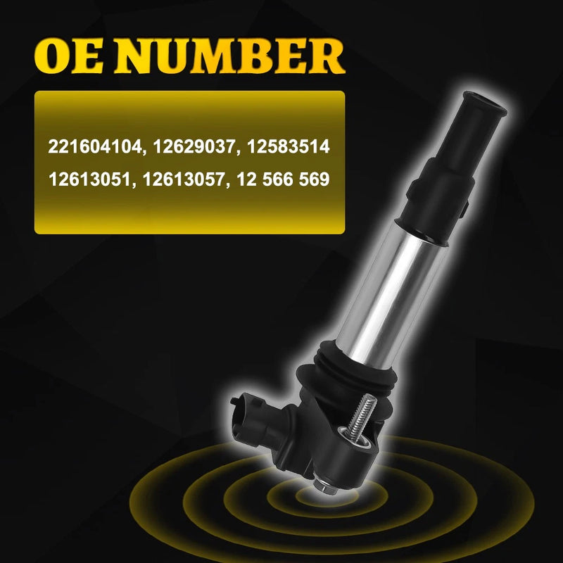 6x Ignition Coils & Spark Plugs 221604104 for Holden 3.6L VZ WL HFV6