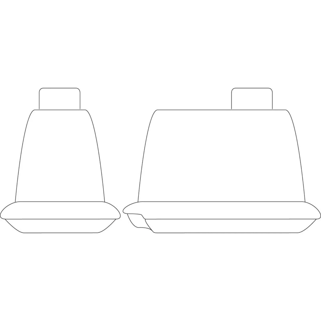 Sperling Tradies Canvas Front Grey Seat Covers Suits Landcruiser Troop Carrie...