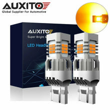 Load image into Gallery viewer, 2x 7443 7440 T20 Amber Yellow 6/24/42/54 SMD LED Bulbs Signal Turn Lights CANBUS