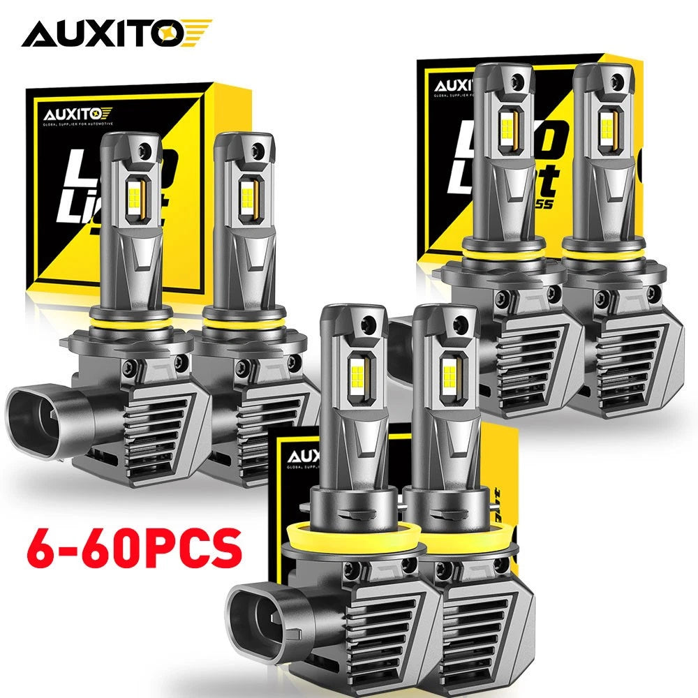 For TOYOTA 9005 HB3 9006 H11 LED Headlight Globes High/Low Beam 12V 6-60PCS