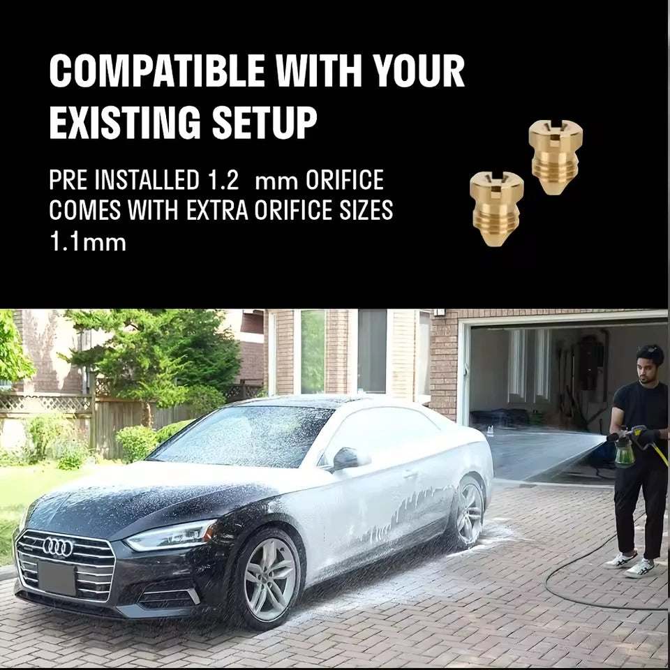 ROUE | Active "Style" Upgraded Pressure Washer Foam Cannon 1/4” Quick Connector