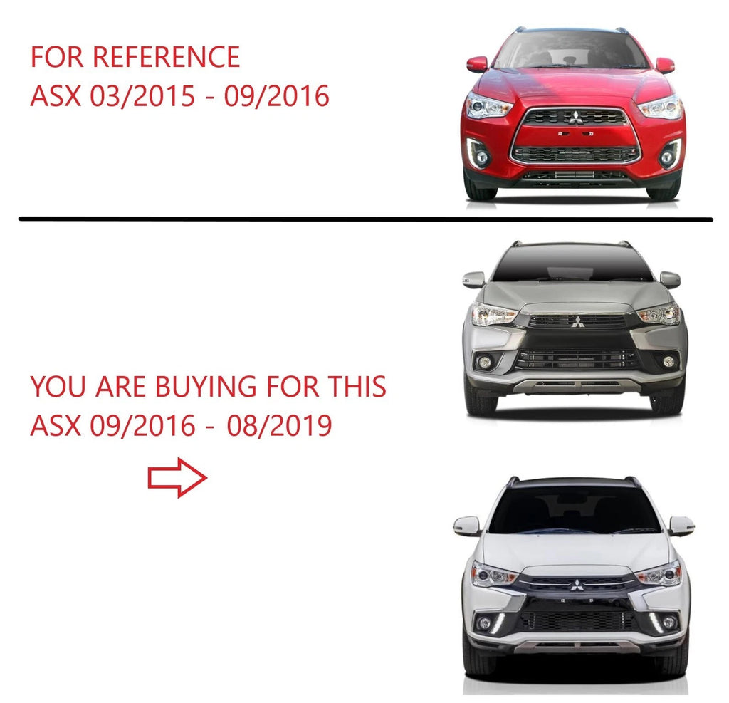 Aftermarket - Chrome Upper Front Bar Mould Right Side for Mitsubishi ASX XC 09/2