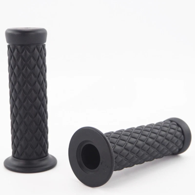 7/8" Retro Vintage Motorcycle Handlebar Hand Grip 22mm Universal Rubber ST