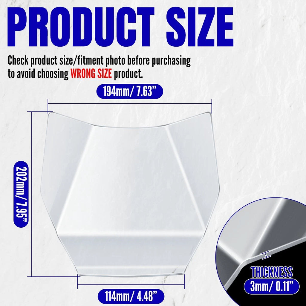 Motorcycle Headlight Protector Light Cover Guard Transparent For BMW R1300 GS ST