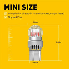 Load image into Gallery viewer, 2-10x T20 7440 LED Brake Stop Tail Light Bulb 7443 Canbus Free Red Super BRH A