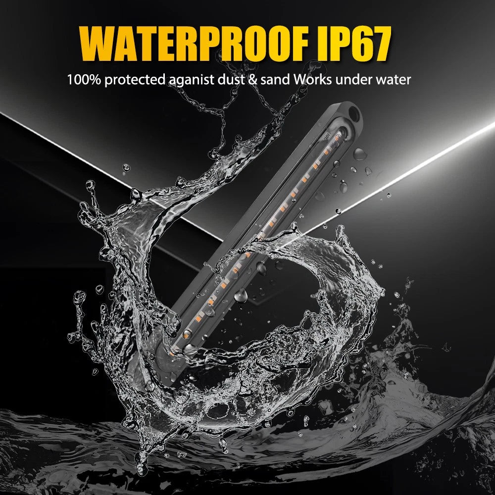 2-8x Tray Slim LED Tail Lights Stop Indicator Reverse Strip Flowing Signal A