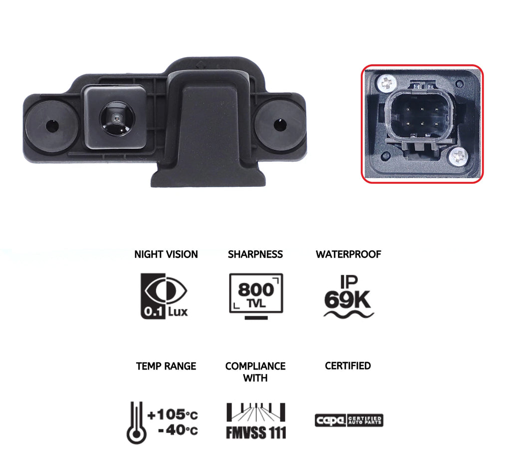Reverse Backup Camera OE Connector for Toyota HiAce GDH/GRH 2019-On