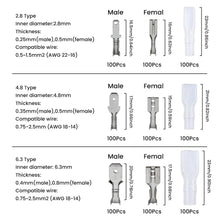 Load image into Gallery viewer, 900PC Assorted Insulated Electrical Wire Terminal Crimp Connectors Kit Spade Set