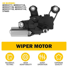 Load image into Gallery viewer, New Rear Windscreen Wiper Motor Fit Audi A4 A3 A6 Q5 Q7 8E9955711A 8E9955711E