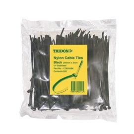 Tridon Cable Tie Black 200X5mm Pack Of 500 CTB205BK