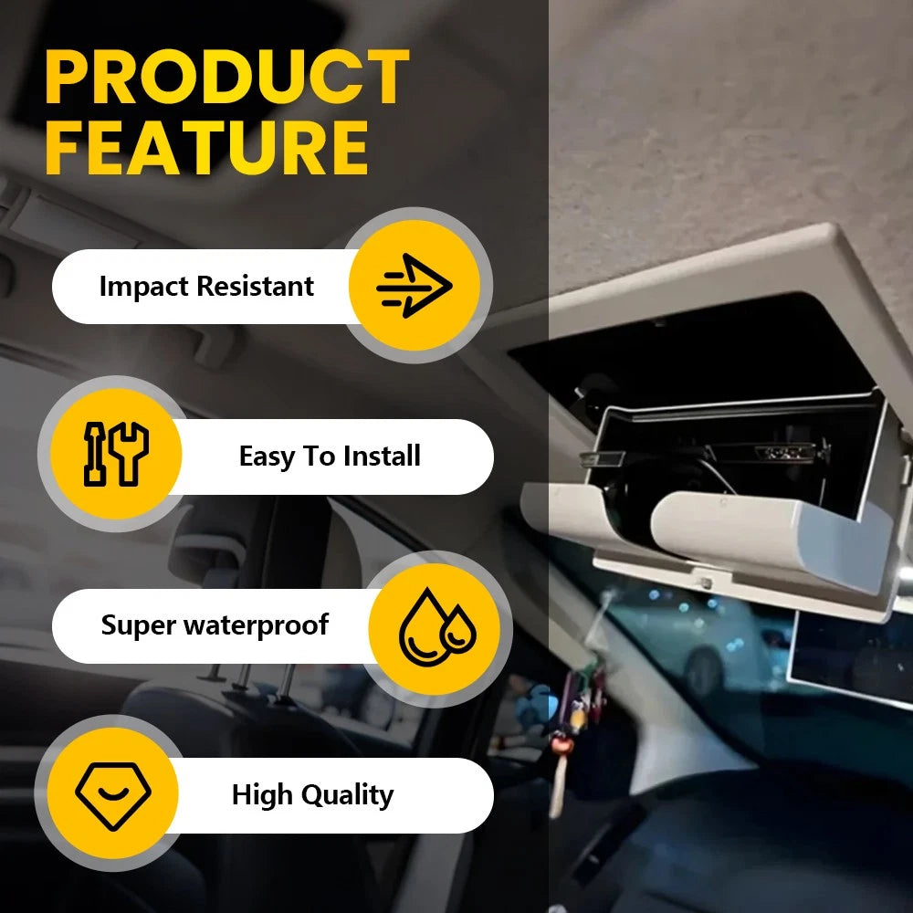 Roof Console Box Sunglass Holder Fit For Ford Ranger Mazda Bt50 2012-2020 gray