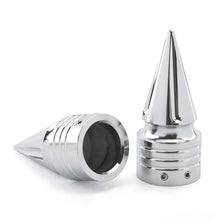 Load image into Gallery viewer, Chrome Spike Front Axle Cap Nut Covers Fit For Harley Dyna Softail Touring VRSC