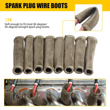 Load image into Gallery viewer, Set of 8 Spark Plug Wire Boot Heat Sleeve Cover Shield Titanium For MSD 2500°