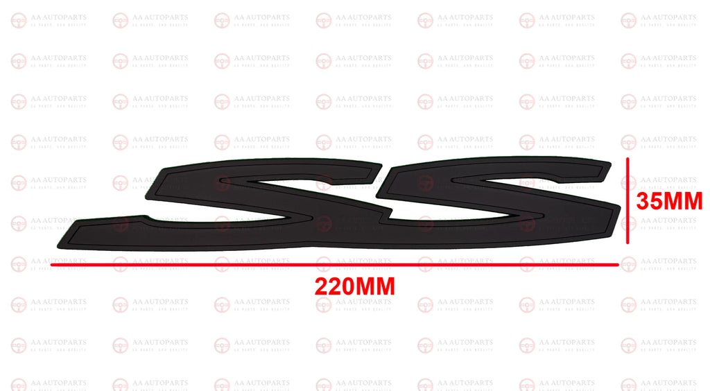 Matte Black SS SSV Badge Set 3PCS for Holden Commodore VE VF Rear & Side