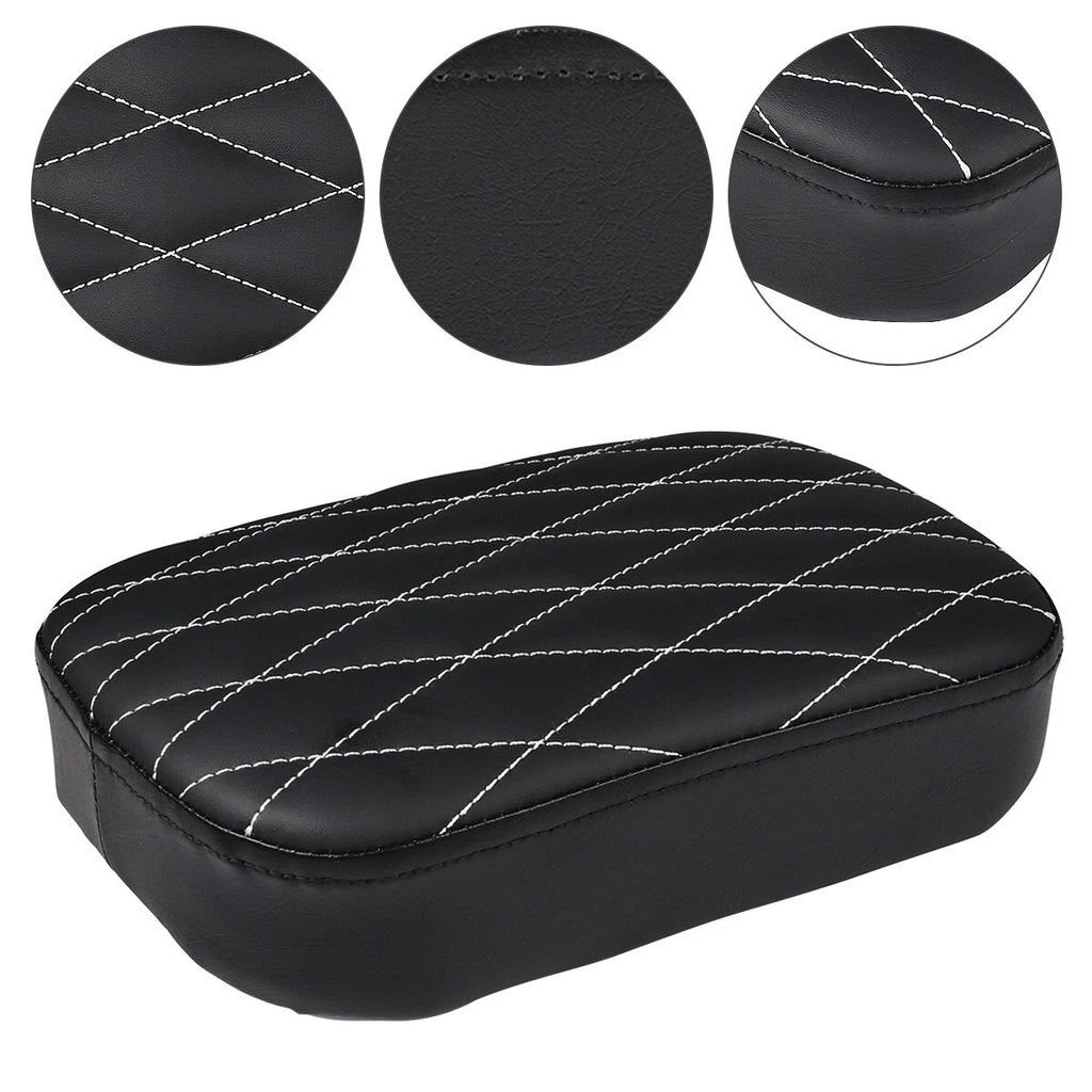 Rectangle Diamond Rear Pillion Passenger Pad Seat 8 Suction Cup Motorcycle ST