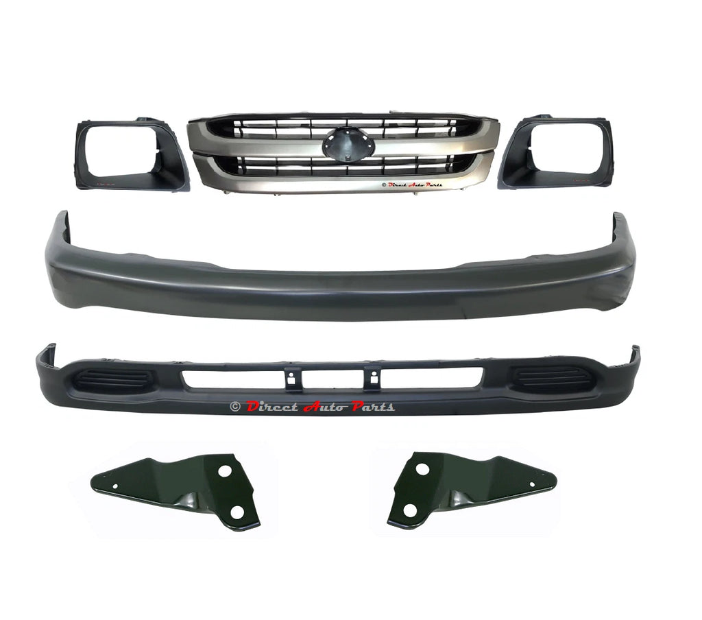 FRONT BAR + BRACKET + LOWER APRON + GRILLE + RIM SUIT TOYOTA HILUX 2WD 2001-2005