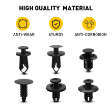 Load image into Gallery viewer, 190pcs Car Trim Body Clips Kit Rivet Auto Retainer Panel Bumper Plastic Fastener
