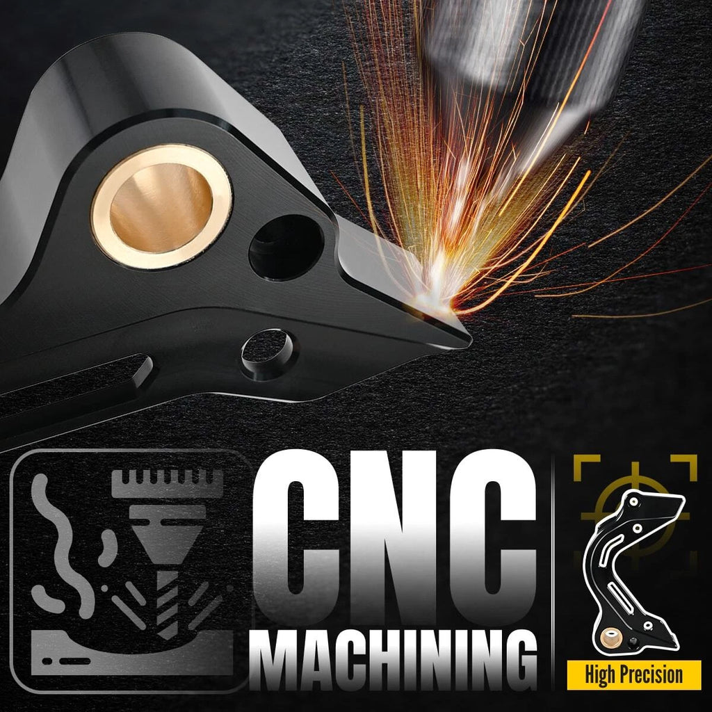 For Honda CRF125F 2019-2025 Shift Shaft Brace & Sprocket Guard Anodized Black ST