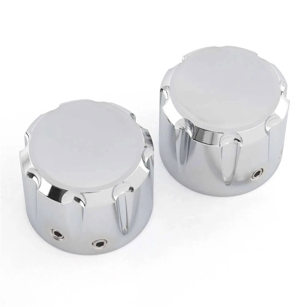 Motorcycle Chrome Front Axle Nut Cover Cap for Harley Sportster XL 883 1200 VRSC