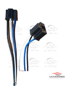H4 Female Headlight Bulb Socket with Wire Harness Plug 2-Pack HDS24