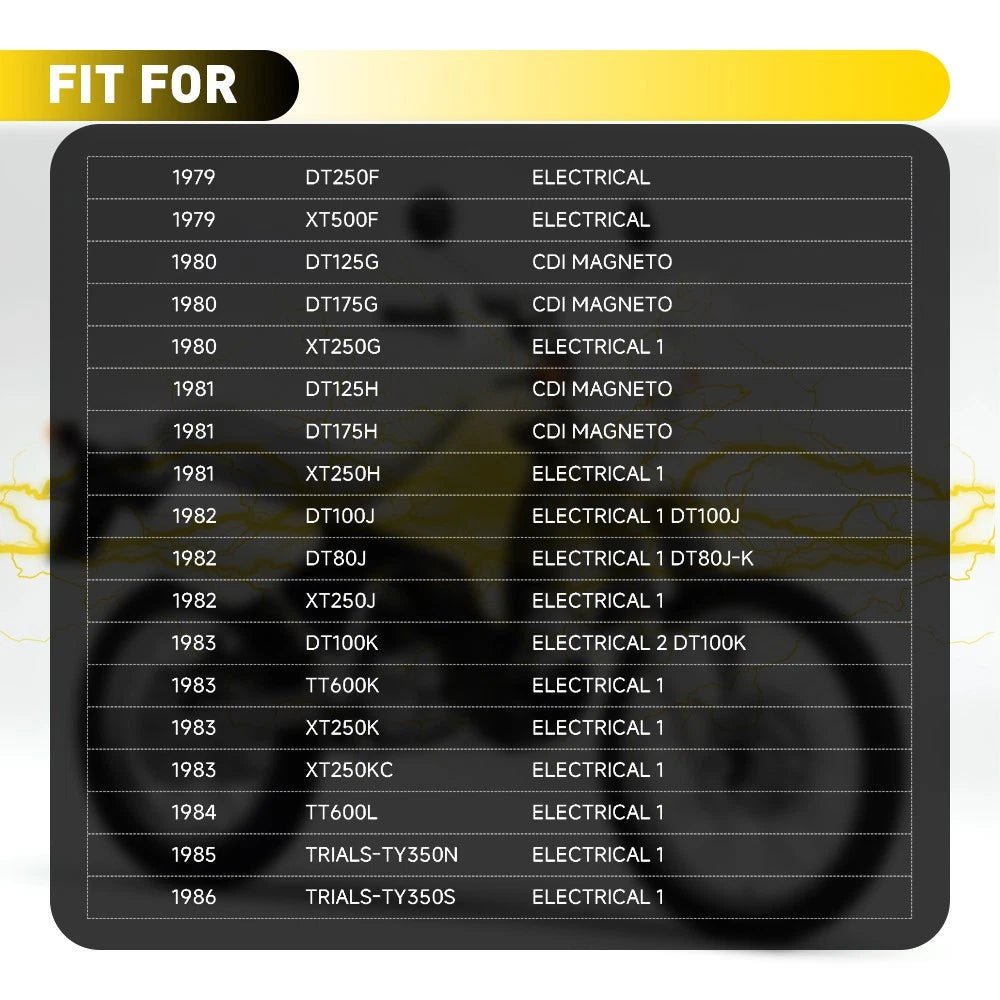 For Yamaha DT125 DT250 DT400 XT250 6V Voltage Rectifier Regulator Replacement