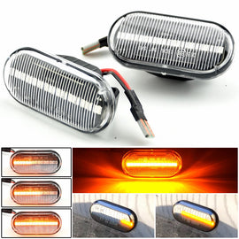 2x Dynamic LED Side Marker Indicator Light Lamp fit for Nissan Qashqai 350Z D40