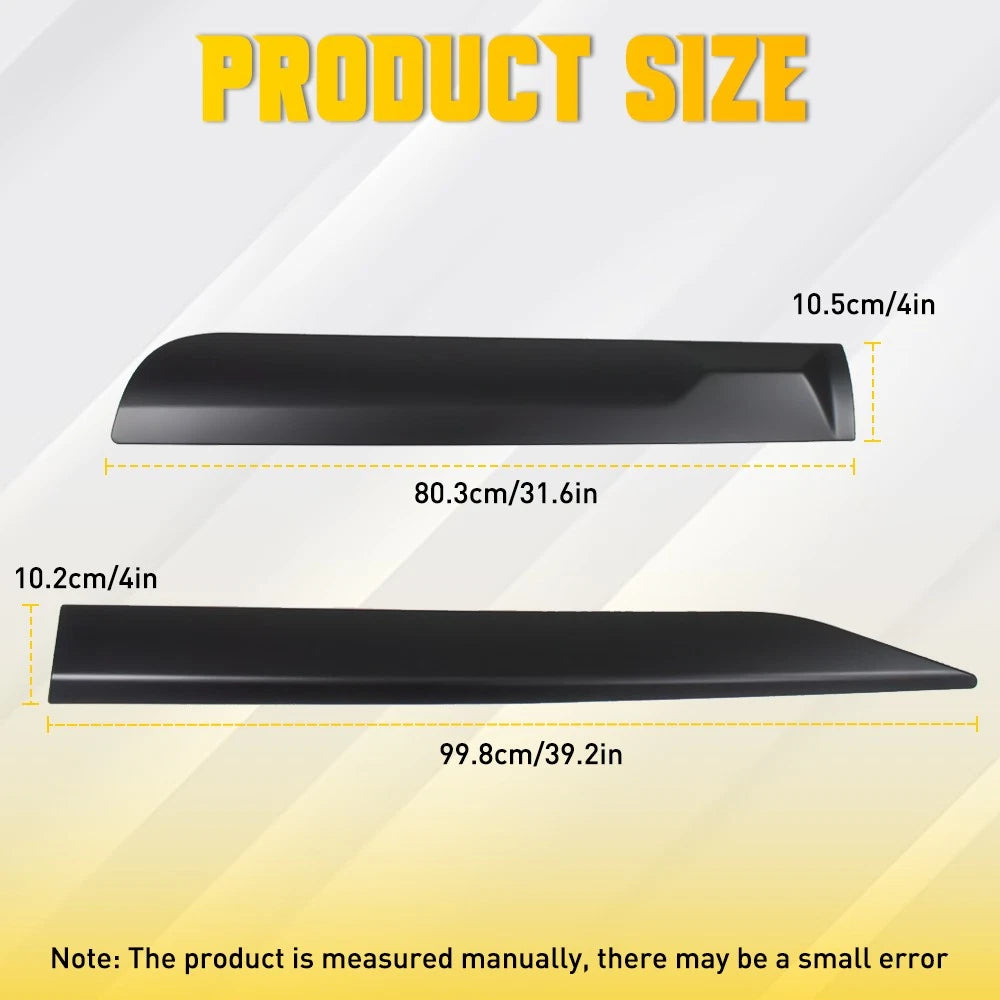 8x Side Door Rugged Style Body Moulding Cladding For Toyota Hilux 15-20 NEW