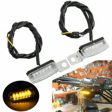Load image into Gallery viewer, 2pcs Mini Motorcycle Turn Signal Indicators Light Blinker Lamp for Harley XL ST