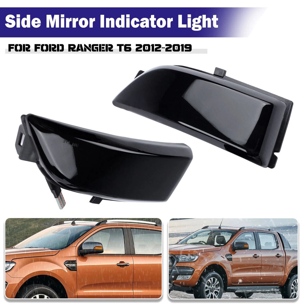 Dynamic Side Mirror Indicator Lights Pair for Ford Ranger T6 2012-2019