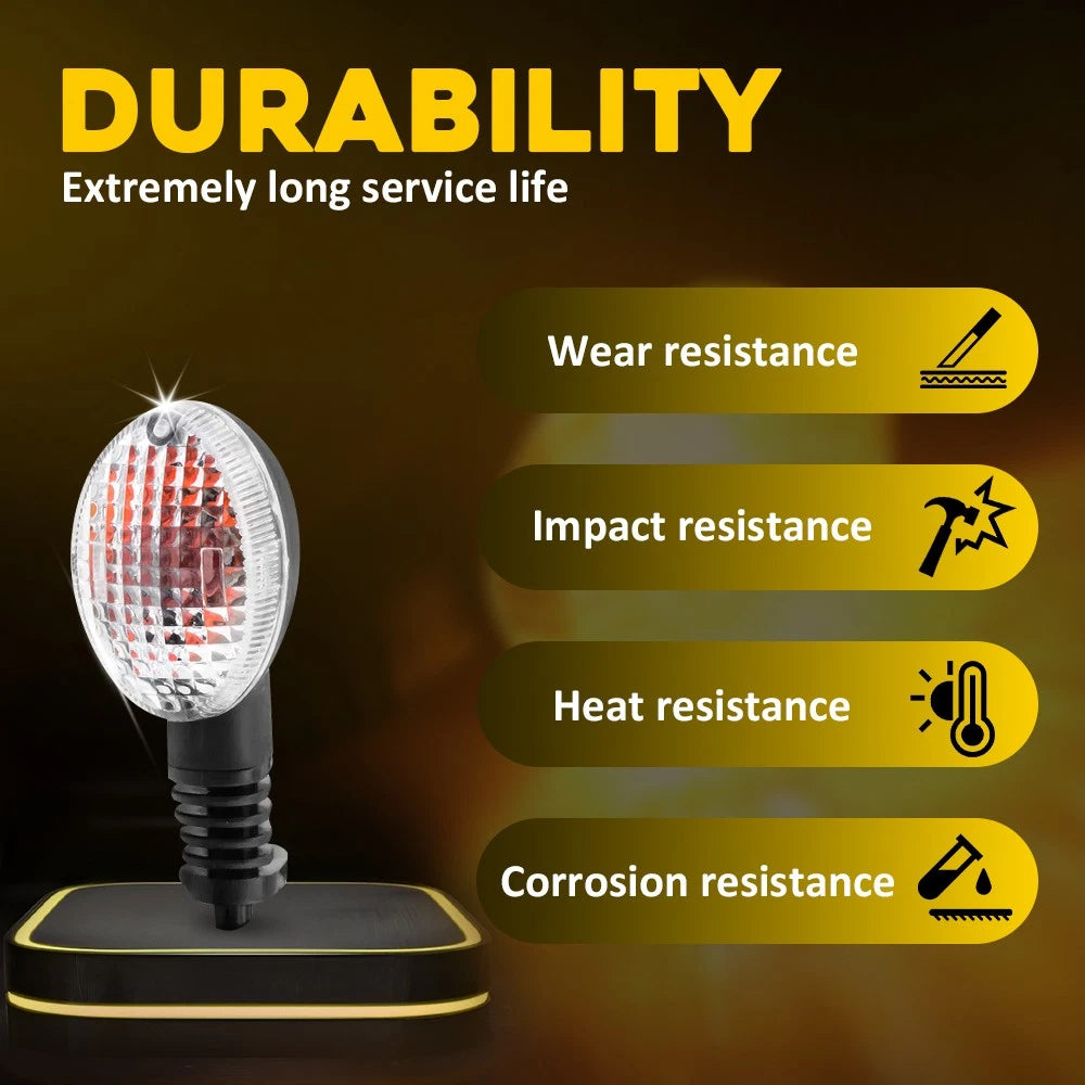 4X /Turn Signal Indicator Light For KAWASAKI NINJA 250R Vulcan S 650 KLX250 A