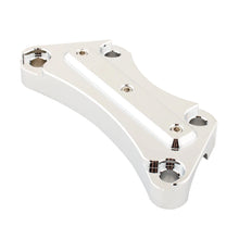 Load image into Gallery viewer, Chrome Handlebar Riser Top Clamp Mount For Harley Touring Street Glide Road King