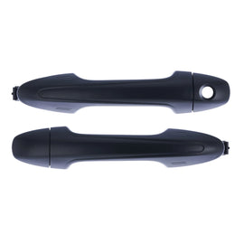 Set 2 FRONT LH + RH Door Handle Outer W/ Smart Key Black for Toyota RAV4 2012-19