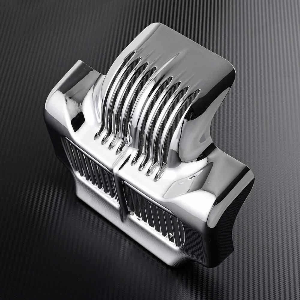 Chrome Oil Cooler Cover For Harley Touring Electra Street Glide Road King 11-15