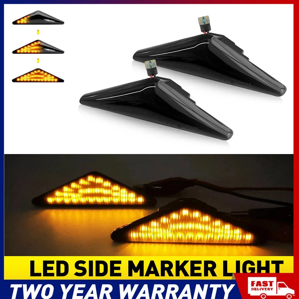 Pair of sequential LED side indicator blinker lights for Ford Falcon FG XT