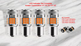 LED Amber Indicators Bulb Globes Kit Set 6PCS Holden Commodore VT VX VY VZ VE