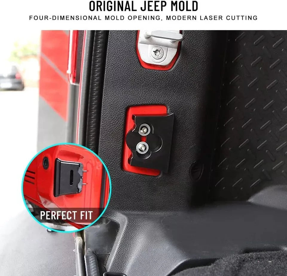 Black Rear Trunk Door Latch Tail Gate Stopper Limiter for Jeep Wrangler JK 07-17