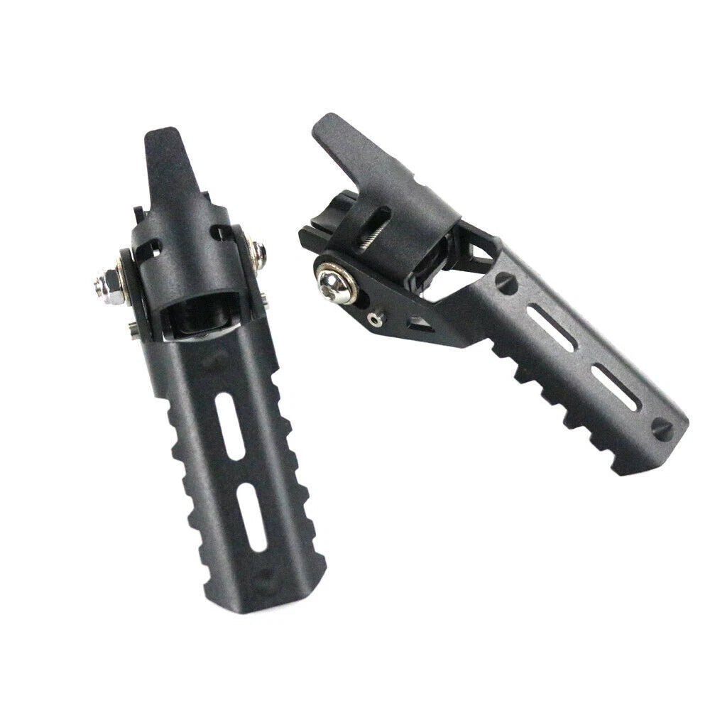 22mm Stainless Steel Foldable Highway Foot Pegs Black for BMW R1200GS LC 2013-17