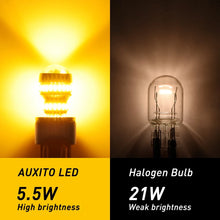 Load image into Gallery viewer, 2/4/8x AUXITO 7443 7440 W21W T20 54 LED AMBER YELLOW INDICATOR TURN SIGNAL NEWA