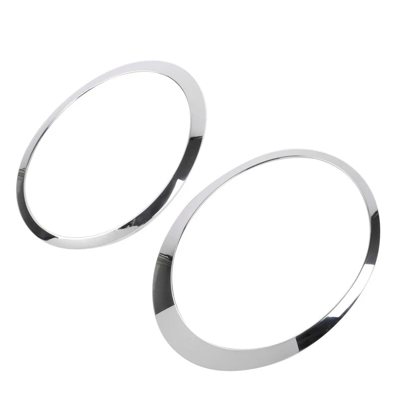 2PCS Left & Right Chrome Headlight Trim Ring For Mini Cooper R55 2007-2015 ST