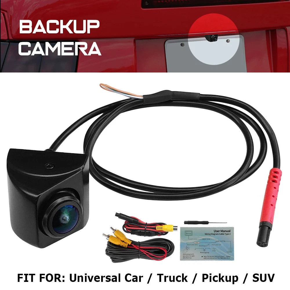 HD 1080P AHD universal car reverse rear view camera with night vision and IP69 waterproof housing